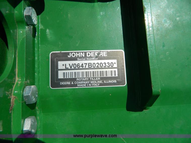 image for item AD9193 2006 John Deere 647 rototiller