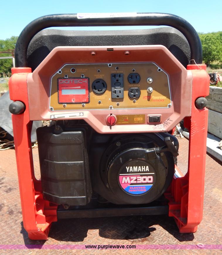 Coleman PowerMate 5,500 watt generator Item AE9769 8142013