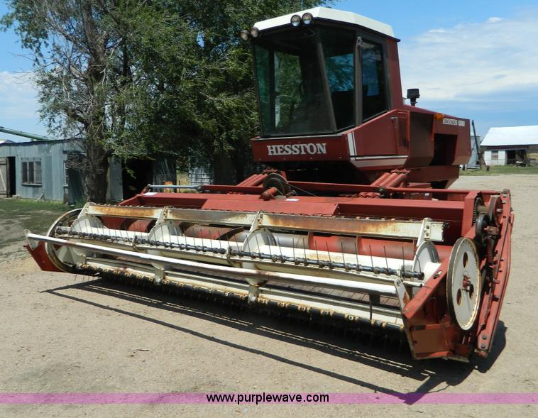 image for item D6007 1980 Hesston 6550 self-propelled swather
