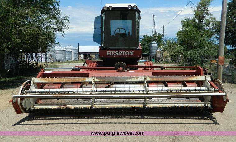 image for item D6007 1980 Hesston 6550 self-propelled swather