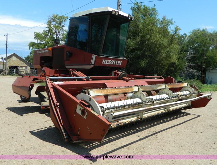 image for item D6007 1980 Hesston 6550 self-propelled swather