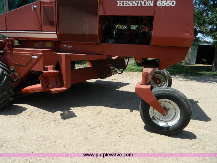 image for item D6007 1980 Hesston 6550 self-propelled swather