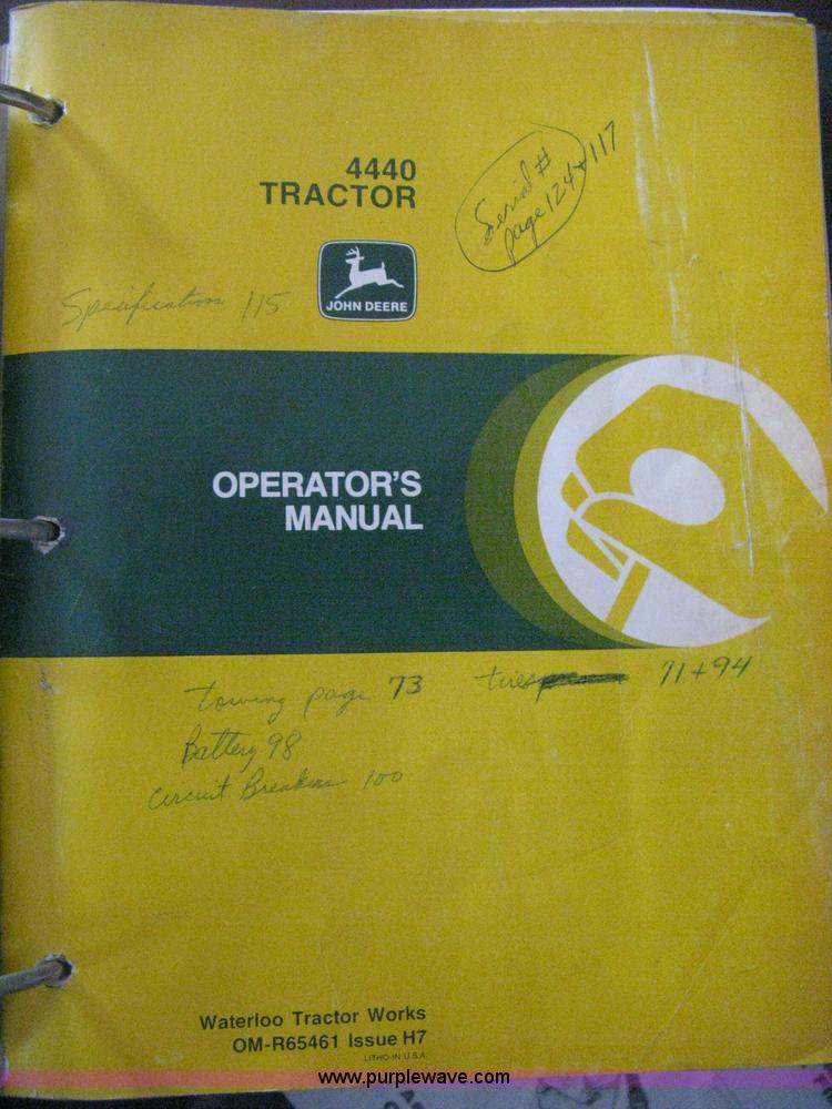 image for item D8465 1978 John Deere 4440 tractor