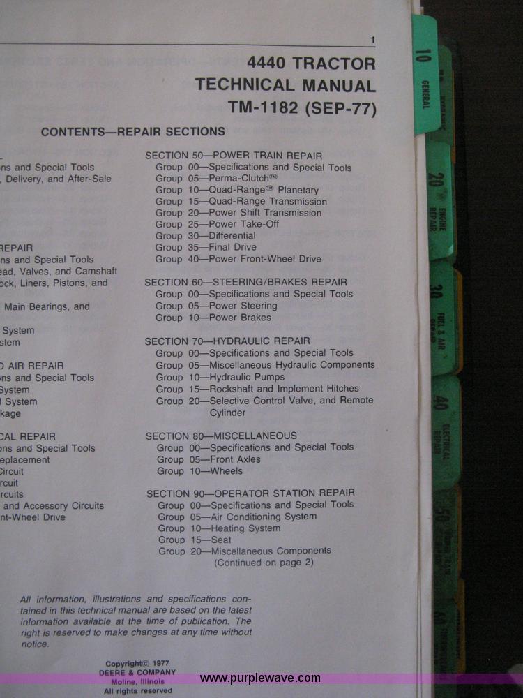 image for item D8465 1978 John Deere 4440 tractor