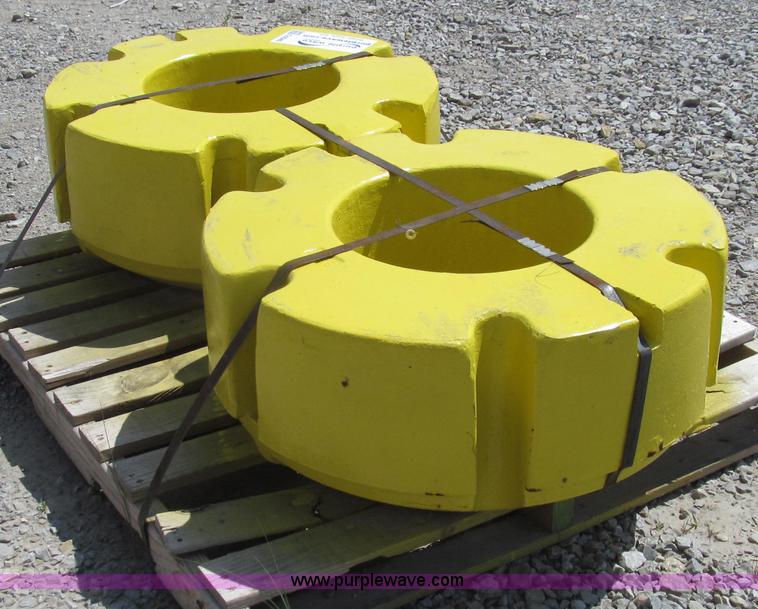 image for item G2040 (2) Taylor 651-A John Deere aftermarket rear wheel weights