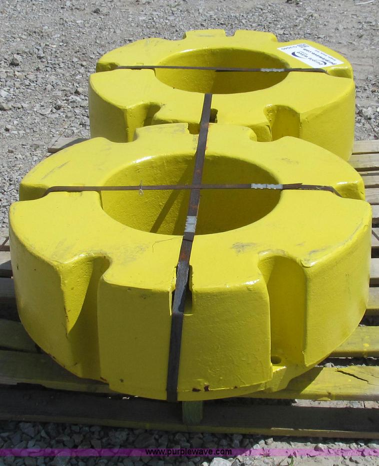 image for item G2040 (2) Taylor 651-A John Deere aftermarket rear wheel weights