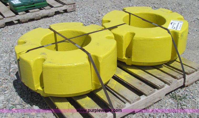 image for item G2040 (2) Taylor 651-A John Deere aftermarket rear wheel weights