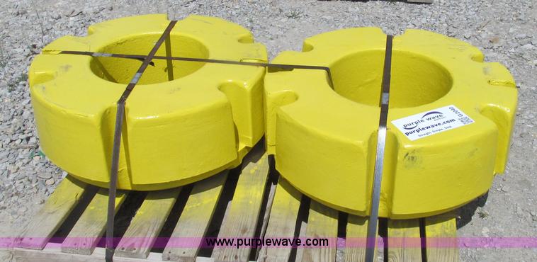 image for item G2040 (2) Taylor 651-A John Deere aftermarket rear wheel weights