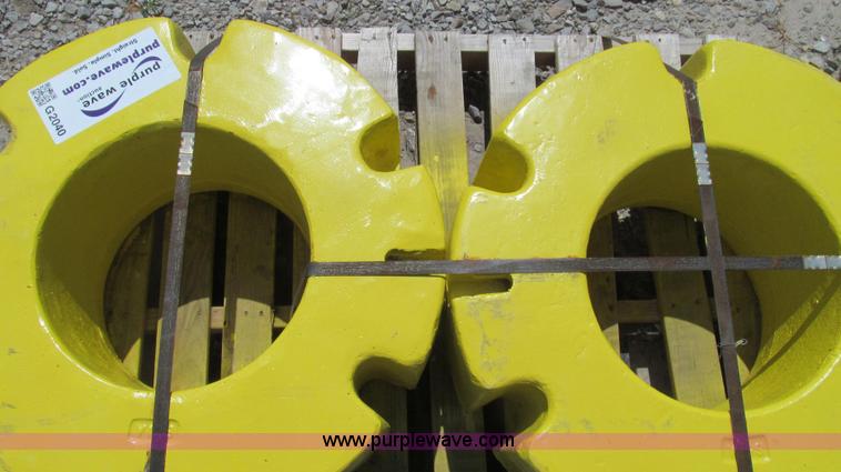 image for item G2040 (2) Taylor 651-A John Deere aftermarket rear wheel weights