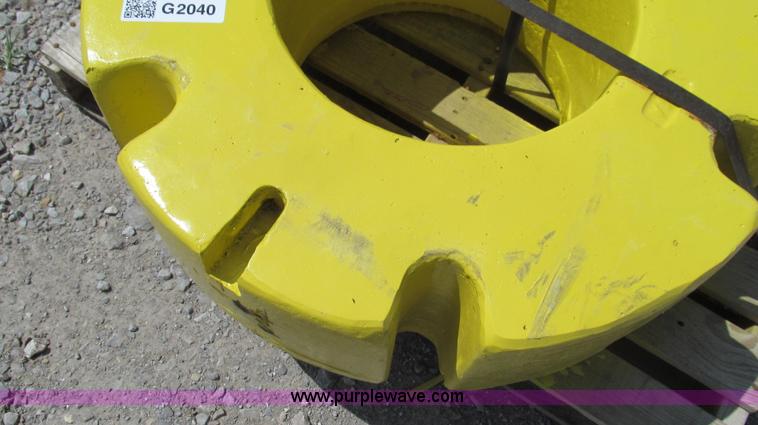 image for item G2040 (2) Taylor 651-A John Deere aftermarket rear wheel weights