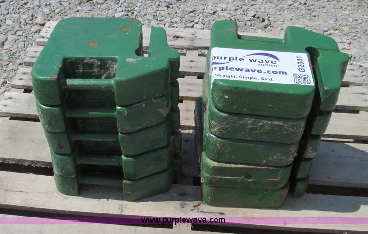 image for item G2041 (10) LoneStar LS203 John Deere aftermarket utility tractor suitcase weights