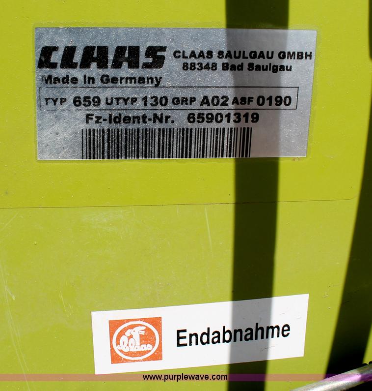 image for item G5785 2009 Claas Orbis 750 PRO row crop head