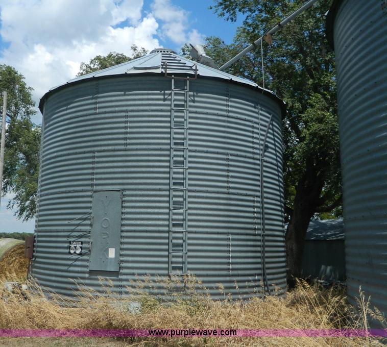 image for item G7540 (2) York galvanized grain bins