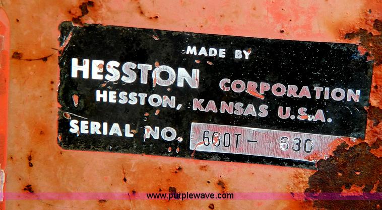 image for item G7960 Hesston 6600 swather