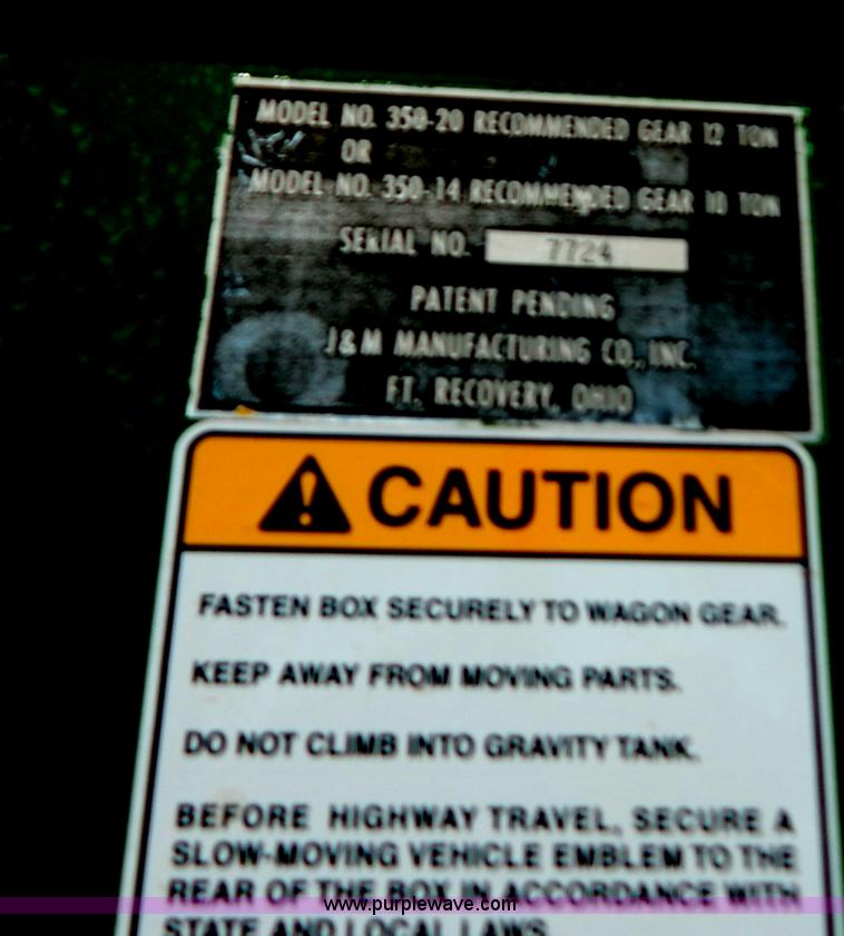 image for item G8308 J&M 350-20 gravity wagon