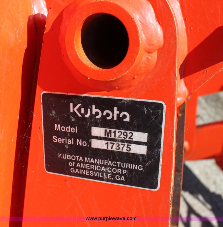 image for item H7374 Kubota M8200 MFWD Utility Special tractor