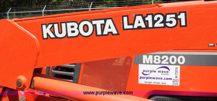 image for item H7374 Kubota M8200 MFWD Utility Special tractor