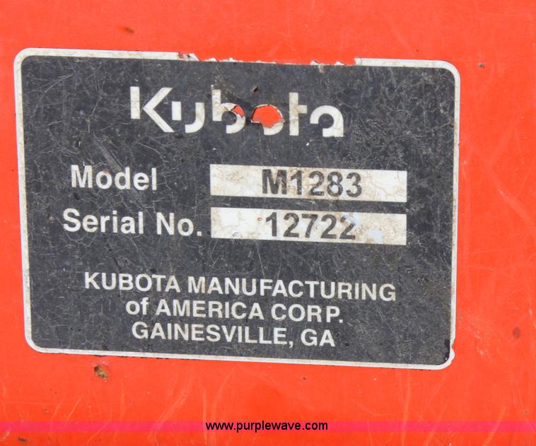 image for item H7374 Kubota M8200 MFWD Utility Special tractor