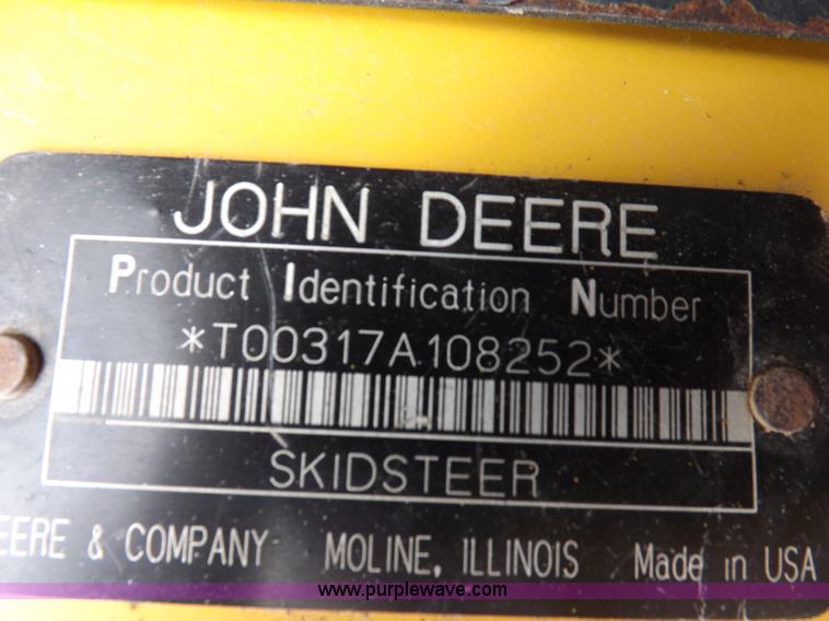 image for item I7694 2005 John Deere 317 skid steer