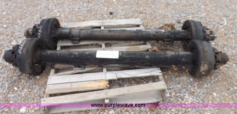 image for item I7702 (2) Dexter 10,000 lbs axles