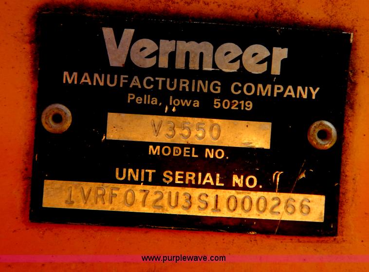image for item AE9765 1995 Vermeer V3550 trencher