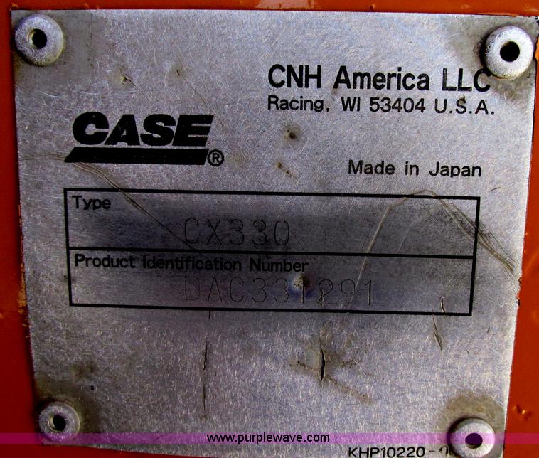 image for item F5163 2004 Case CX330 excavator