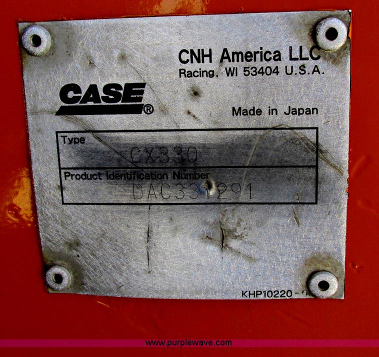 image for item F5163 2004 Case CX330 excavator