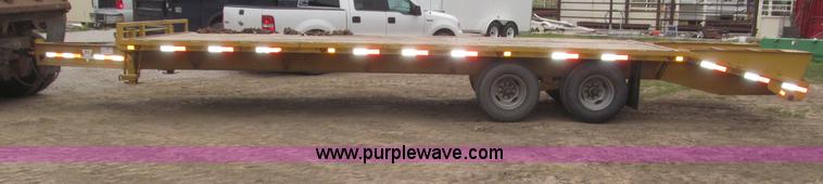image for item F7028 2003 PJ 28'L deck over tandem axle tag trailer