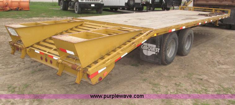 image for item F7028 2003 PJ 28'L deck over tandem axle tag trailer