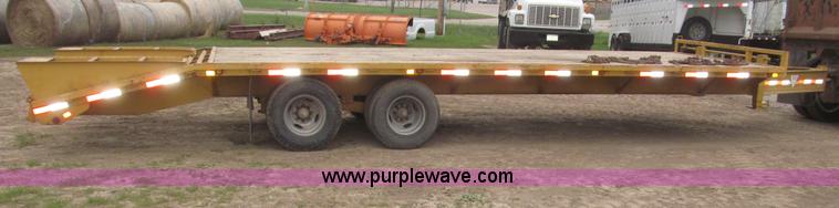 image for item F7028 2003 PJ 28'L deck over tandem axle tag trailer