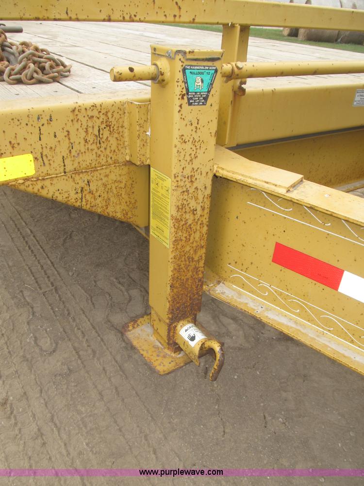 image for item F7028 2003 PJ 28'L deck over tandem axle tag trailer