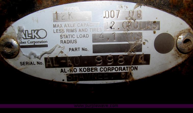 image for item F7028 2003 PJ 28'L deck over tandem axle tag trailer