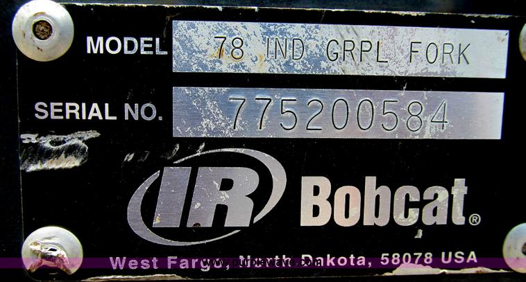 image for item G2032 Bobcat 78" industrial fork grapple