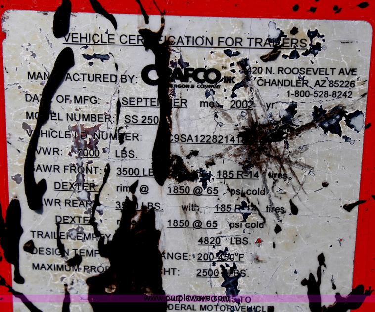 image for item G5076 2002 Crafco 55250 crack sealer