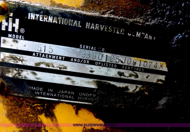 image for item H7172 1978 International 2275 wheel loader