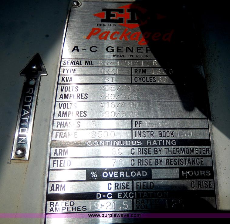 image for item I4391 General Motors portable diesel generator