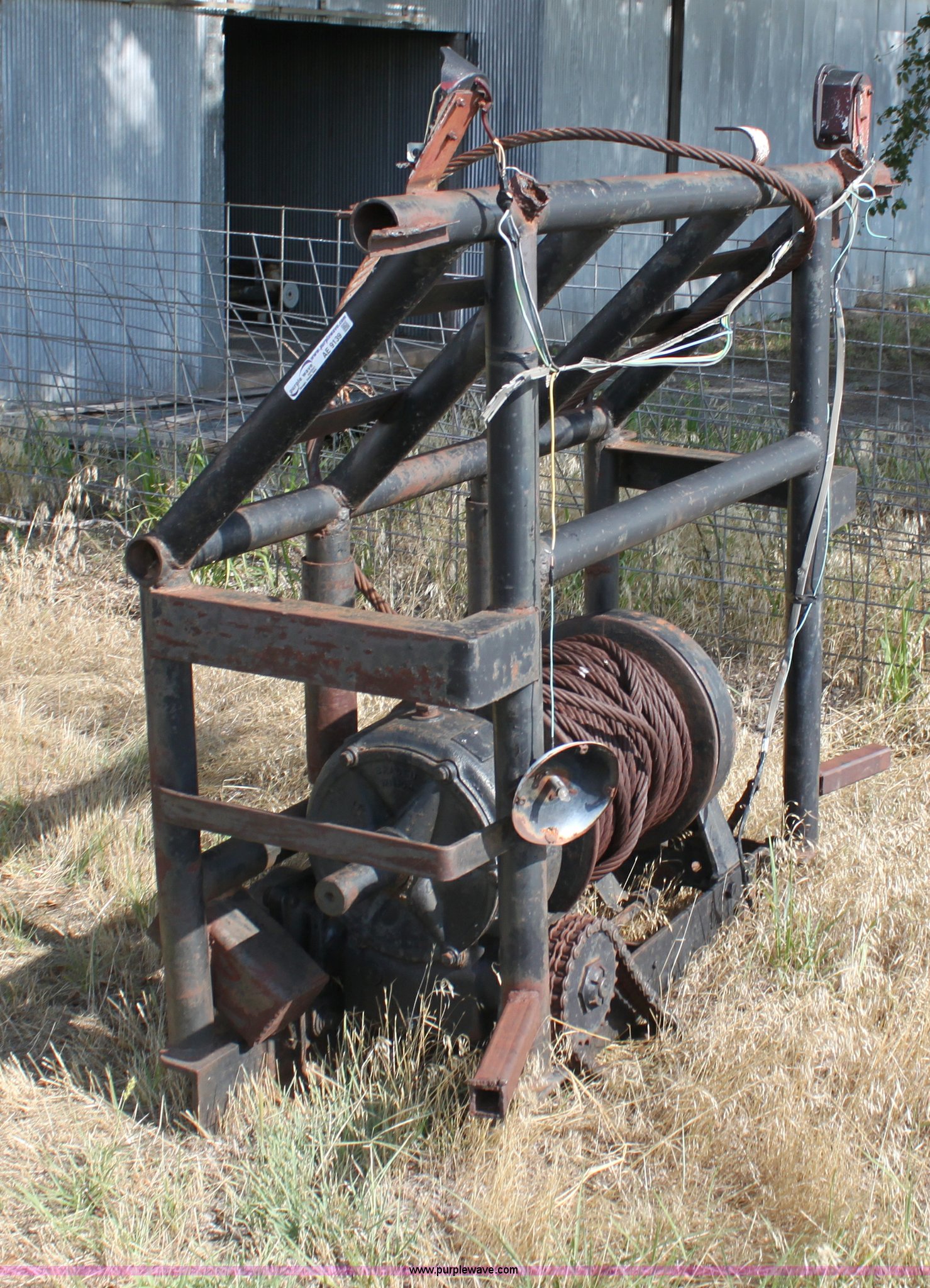 Braden winch in Jet, OK Item AE9139 sold Purple Wave