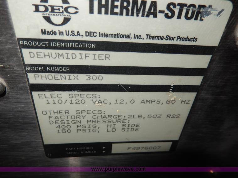image for item AS9342 (4) Phoenix high capacity dehumidifiers