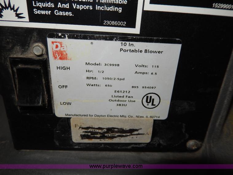 image for item AS9346 (14) Dayton 10" Snail blowers