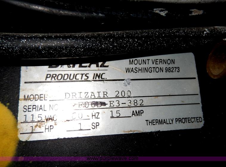 image for item AS9366 (5) Drieaz DrizAir 200 dehumidifiers