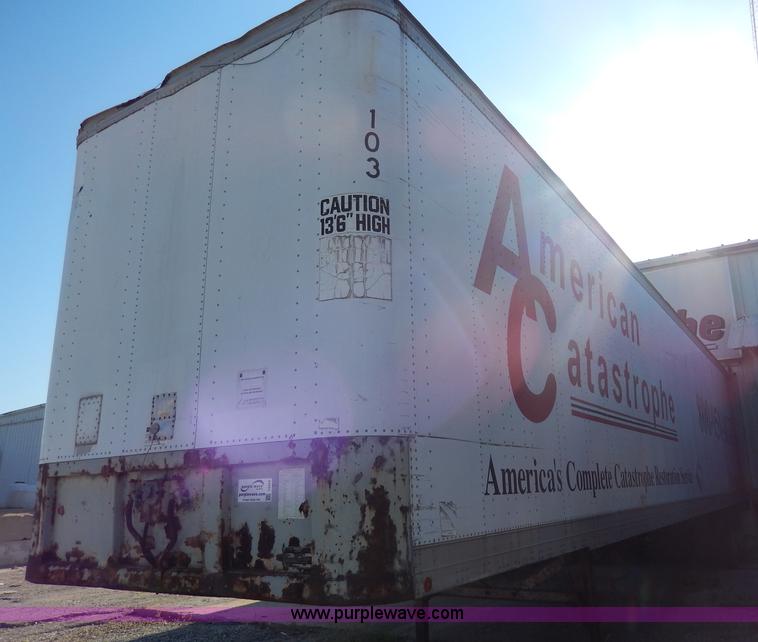 image for item I4424 1986 Fruehauf 48' dry van trailer