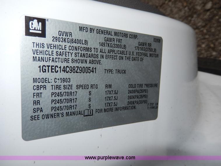 image for item I4431 2008 GMC Sierra 1500 pickup truck