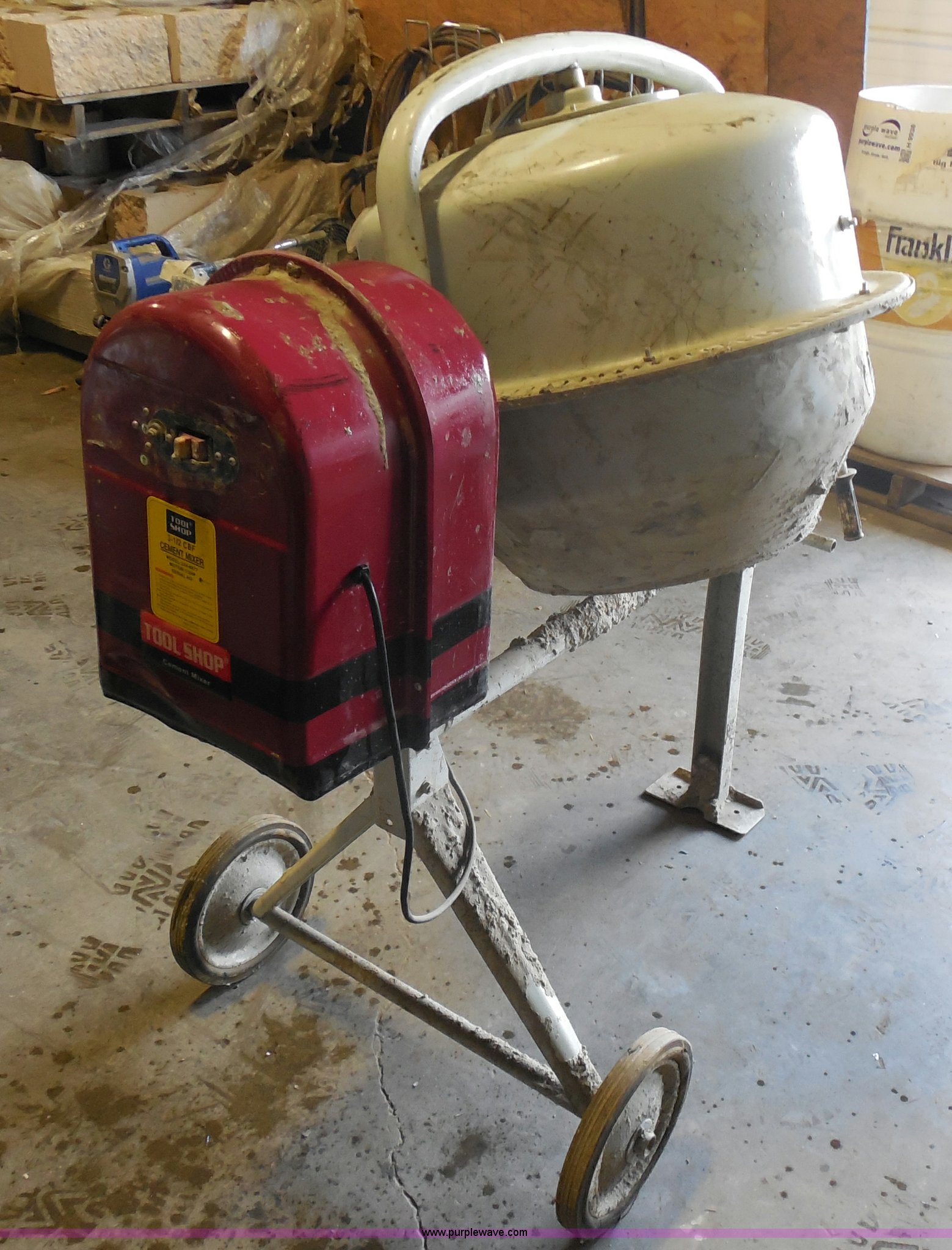 Tool Shop 31/2 CBF cement mixer in Kansas City, MO Item H9934 sold