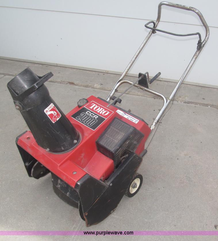image for item AE9468 Toro CCP2000 WB snow blower
