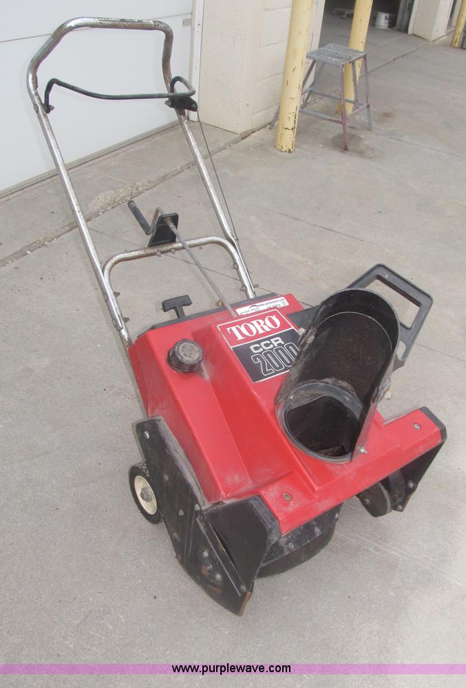image for item AE9468 Toro CCP2000 WB snow blower