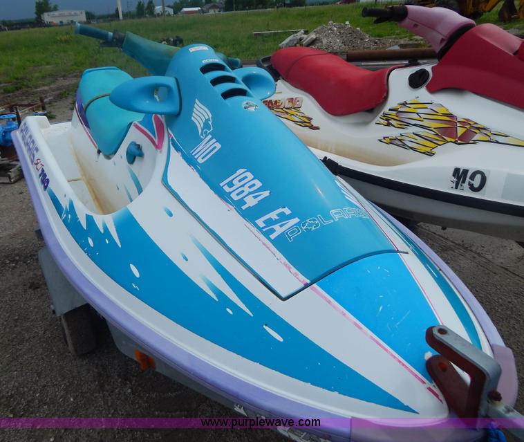 image for item AE9861 Two personal watercrafts and trailer