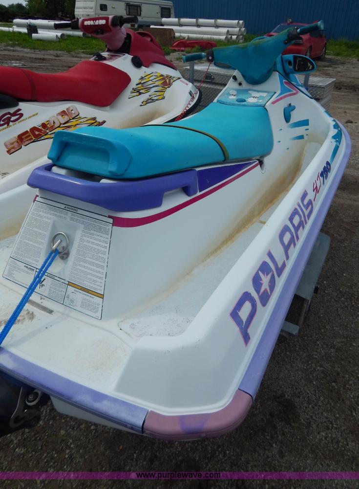 image for item AE9861 Two personal watercrafts and trailer