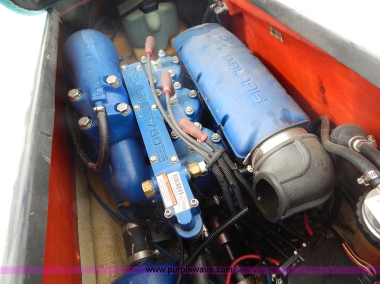 image for item AE9861 Two personal watercrafts and trailer