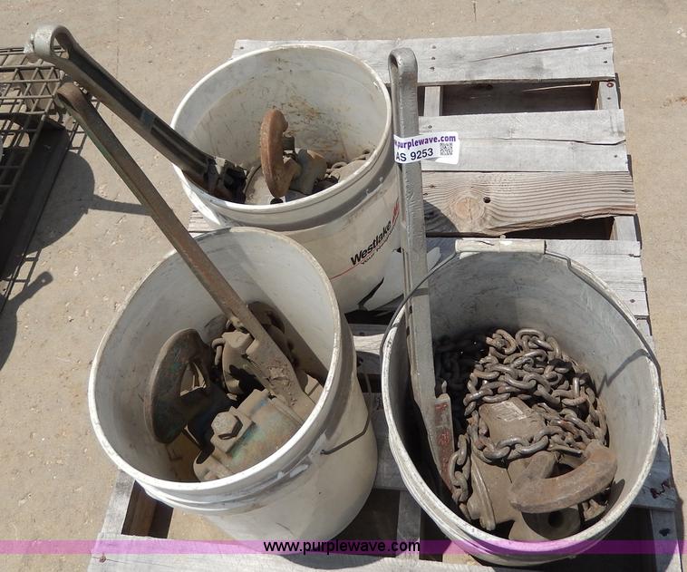 image for item AS9253 (3) three ton chain come-alongs