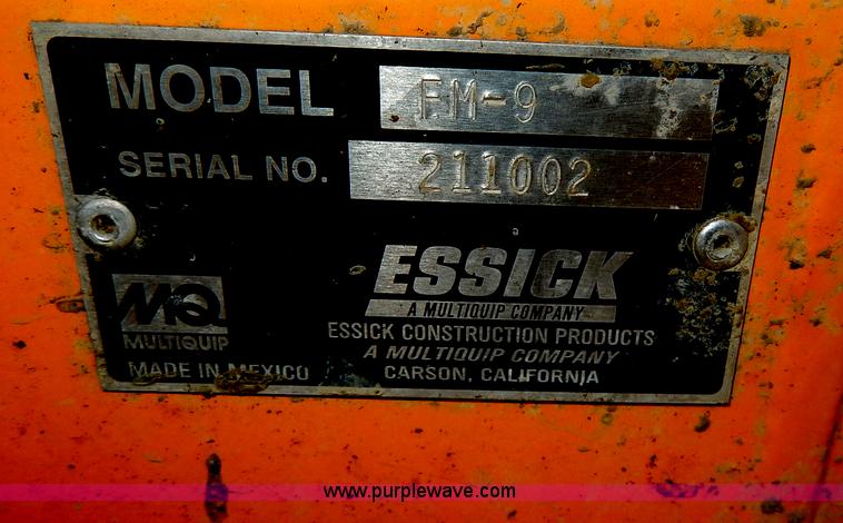 image for item AS9255 Essick grout pump